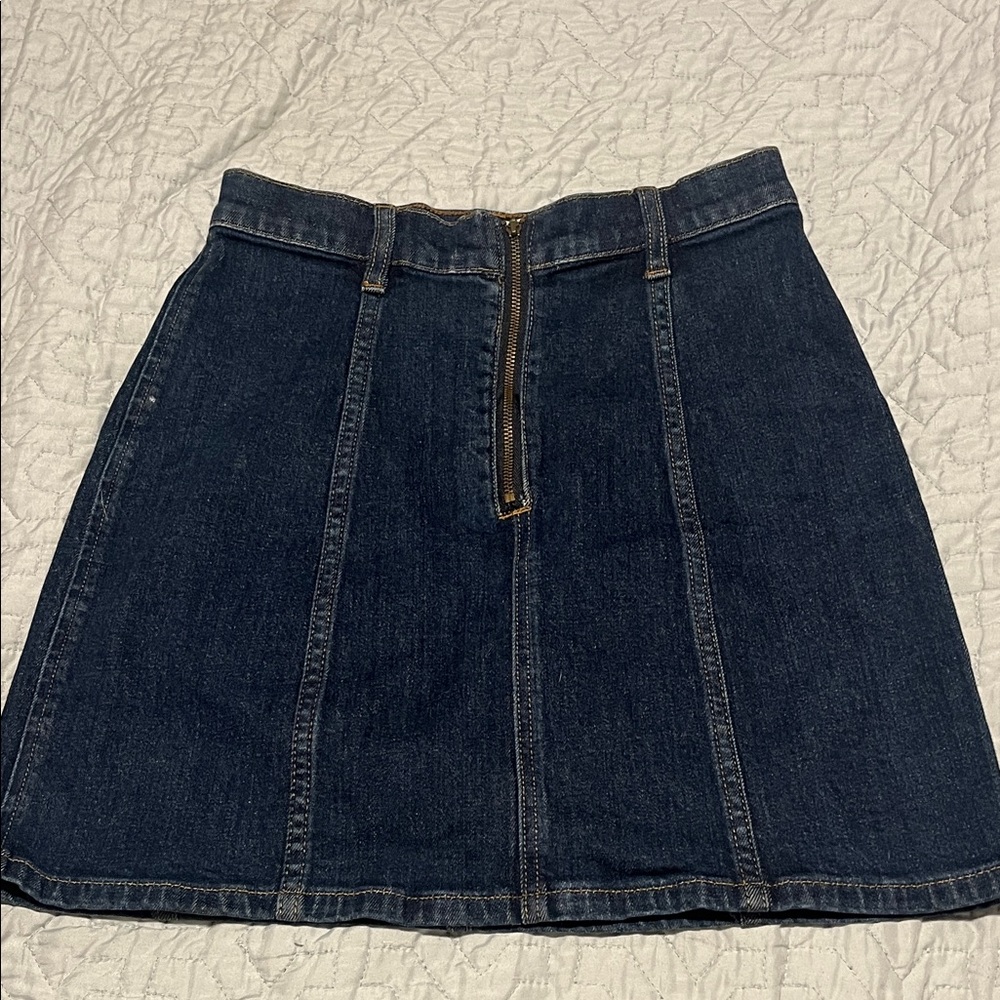 J. Crew Dark Blue Denim Mini Skirt